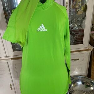 Adidas Neon Green Long Sleeve Shirt